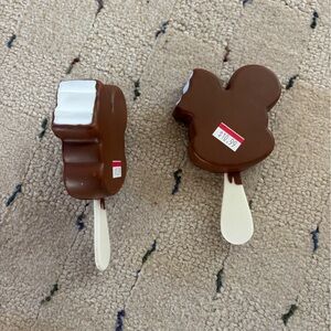 Disney Mickey Mouse Shaped Ice Cream Bar magnet - 2 included